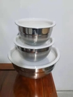 Stainless steel salad bowl